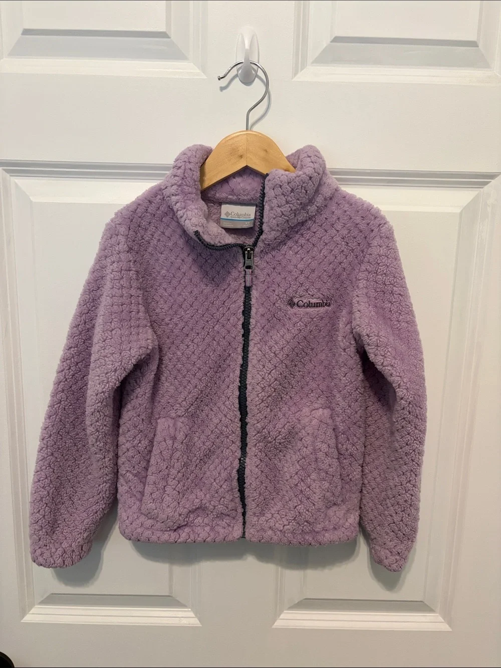 Columbia Lavender Plush Full-Zip Kids Jacket